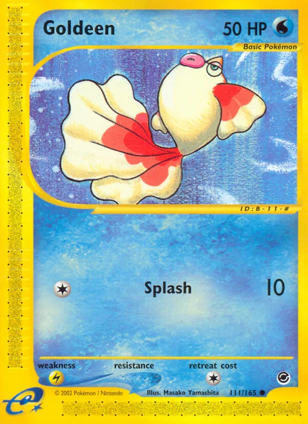 Goldeen #111 Expedition Base Set Pokemon card