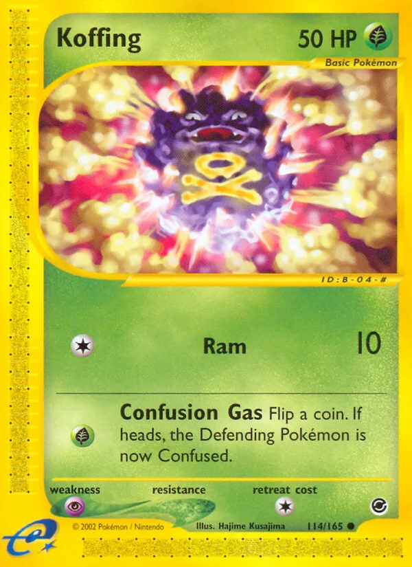 Koffing Expedition Base Set card