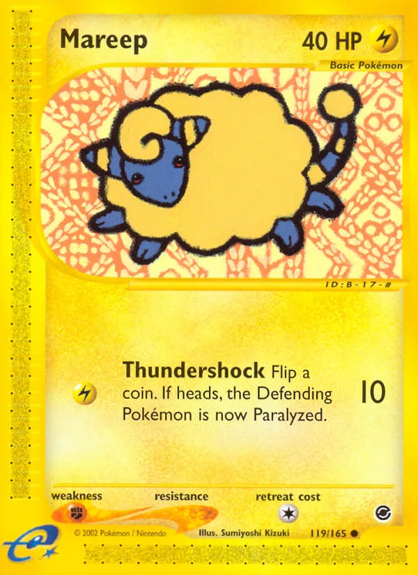 Mareep #119 Expedition Base Set Pokemon card