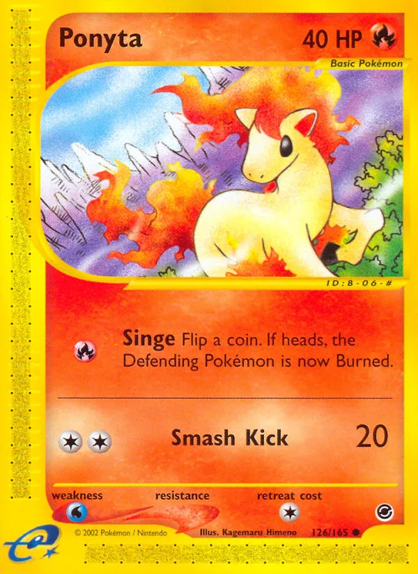 Ponyta Expedition Base Set card