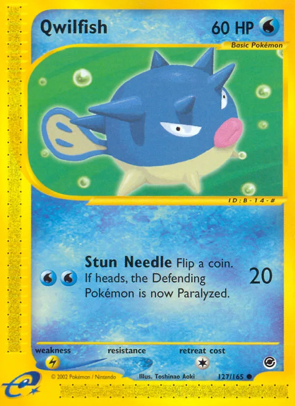 Qwilfish Expedition Base Set card