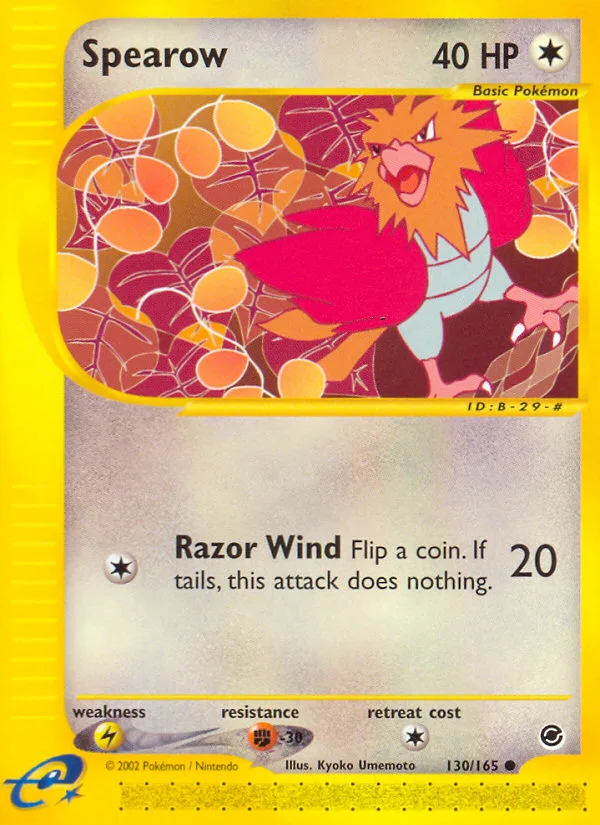 Spearow #130 Expedition Base Set Pokemon card