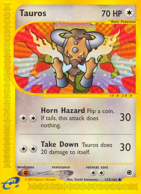 Tauros #133 Expedition Base Set Pokemon card