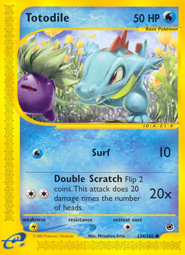 Totodile #134 Expedition Base Set Pokemon card
