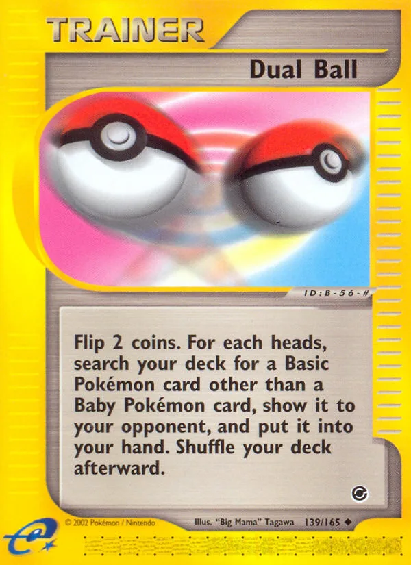 Dual Ball #139 Expedition Base Set Pokemon card