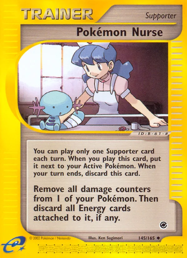 Pokémon Nurse #145 Expedition Base Set Pokemon card