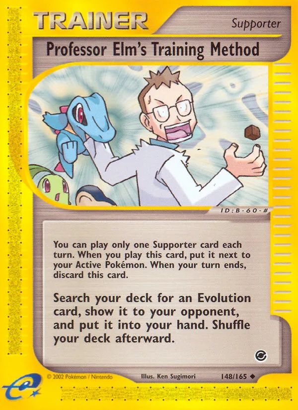 Professor Elm's Training Method #148 Expedition Base Set Pokemon card