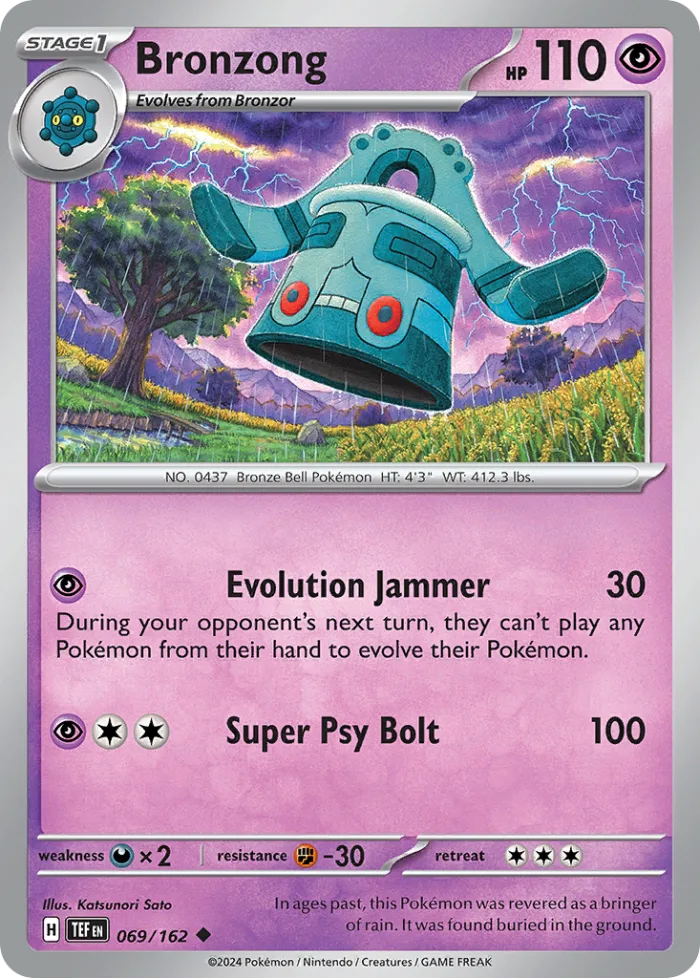 Bronzong #69 Temporal Forces Pokemon card