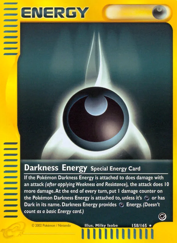 Darkness Energy #158 Expedition Base Set Pokemon card