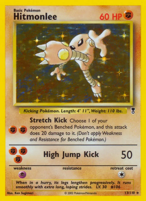 Hitmonlee #13 Legendary Collection Pokemon card