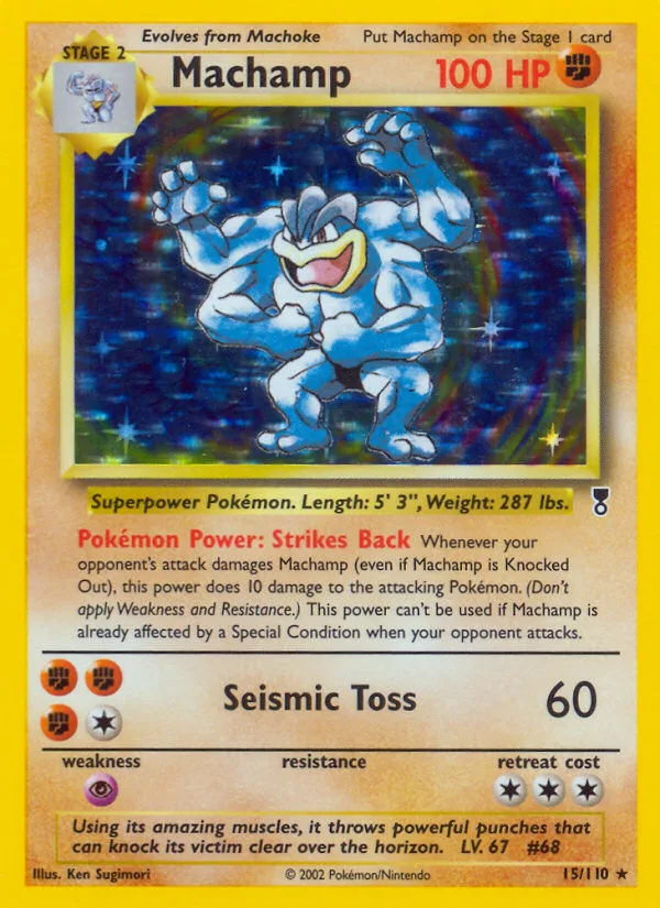 Machamp #15 Legendary Collection Pokemon card