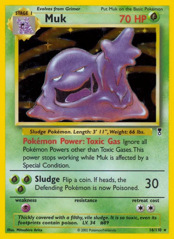 Muk #16 Legendary Collection Pokemon card