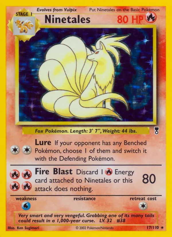 Ninetales #17 Legendary Collection Pokemon card