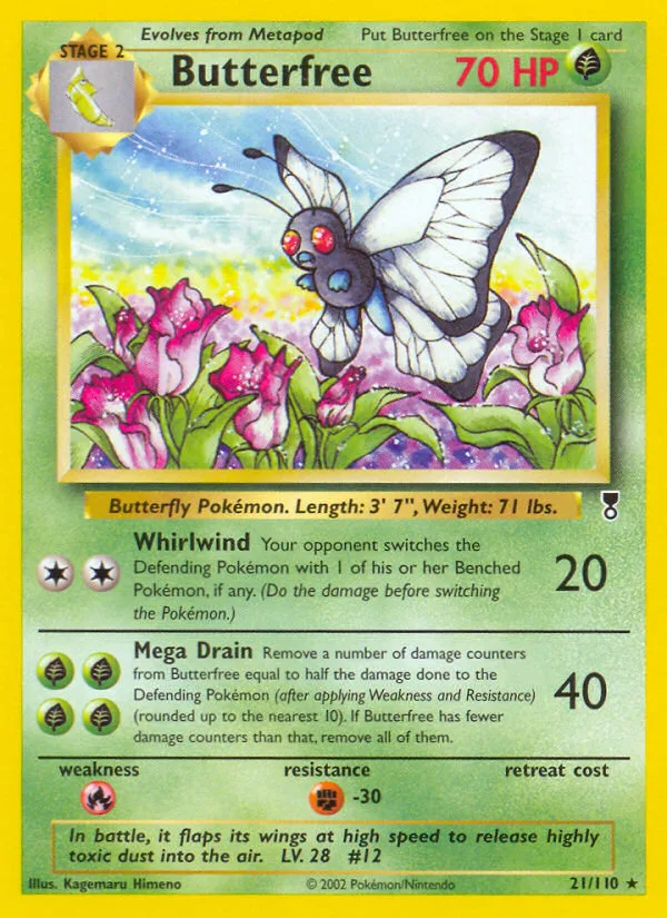 Butterfree #21 Legendary Collection Pokemon card