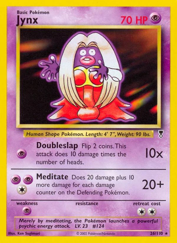 Jynx #26 Legendary Collection Pokemon card