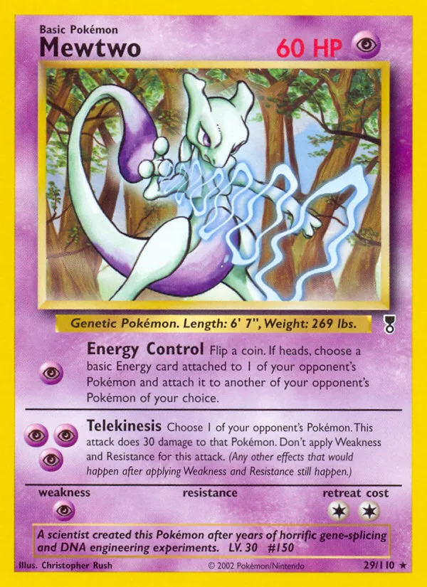 Mewtwo #29 Legendary Collection Pokemon card
