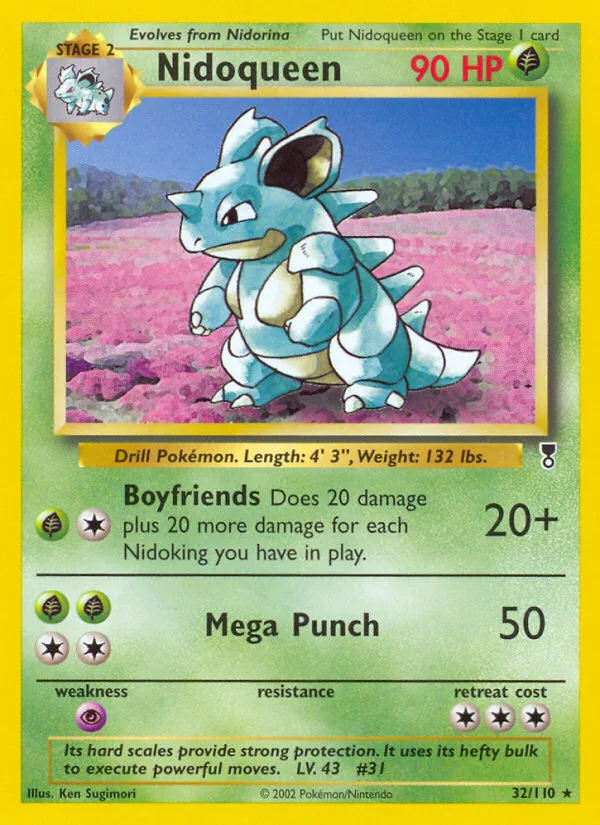 Nidoqueen #32 Legendary Collection Pokemon card