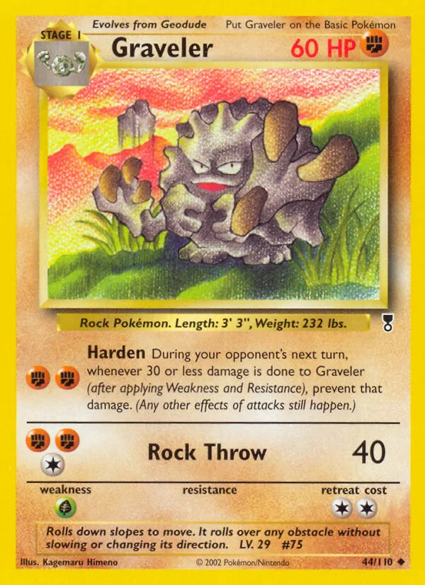 Graveler #44 Legendary Collection Pokemon card