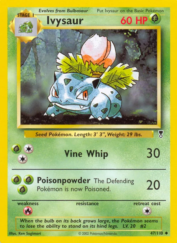 Ivysaur #47 Legendary Collection Pokemon card