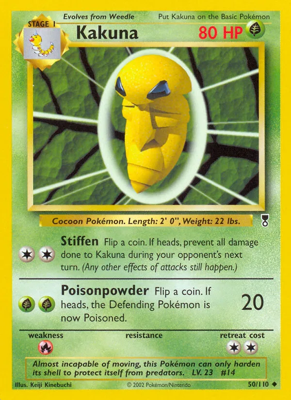 Kakuna #50 Legendary Collection Pokemon card