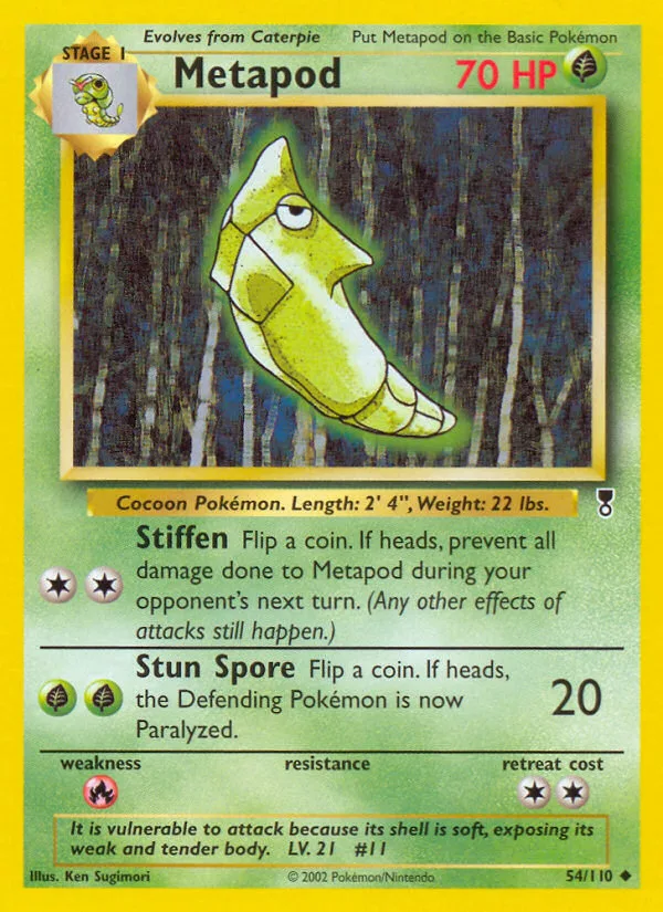 Metapod #54 Legendary Collection Pokemon card