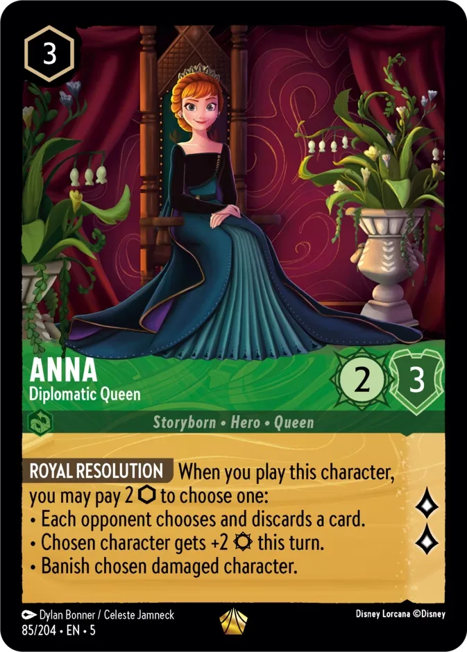 Anna #85 Shimmering Skies Disney Lorcana card