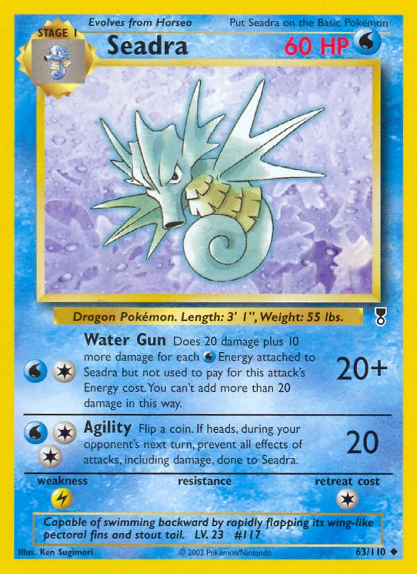 Seadra #63 Legendary Collection Pokemon card