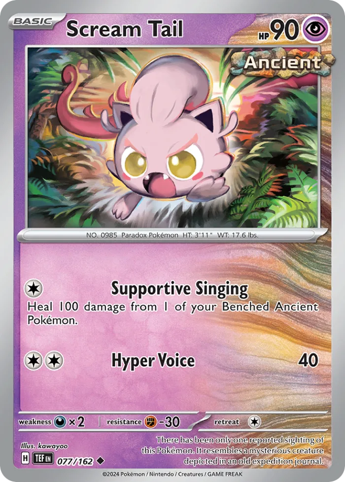 Scream Tail #77 Temporal Forces Pokemon card