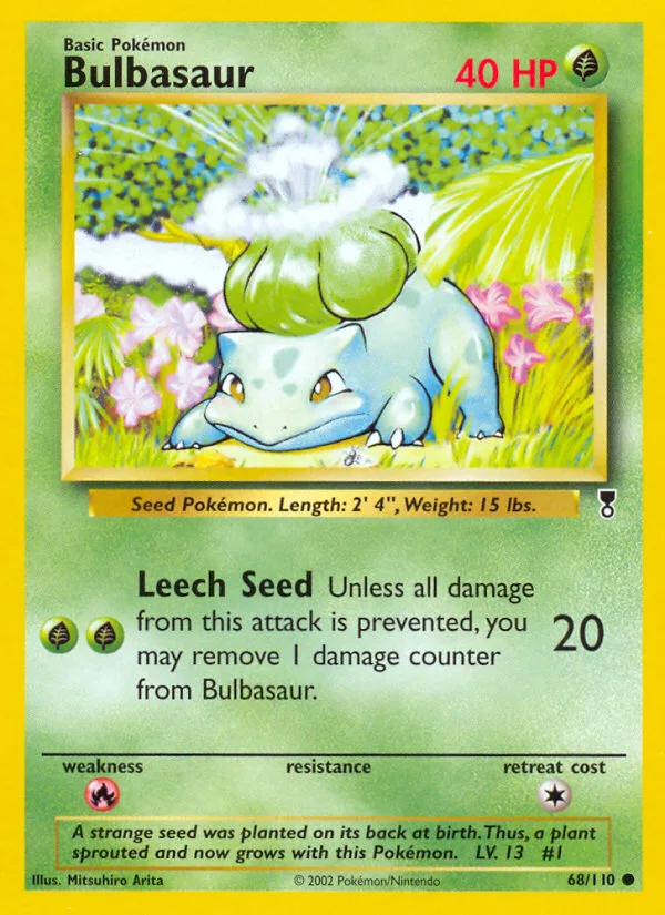 Bulbasaur #68 Legendary Collection Pokemon card