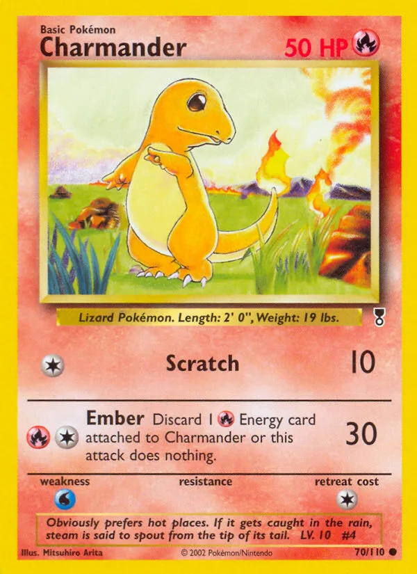 Charmander #70 Legendary Collection Pokemon card