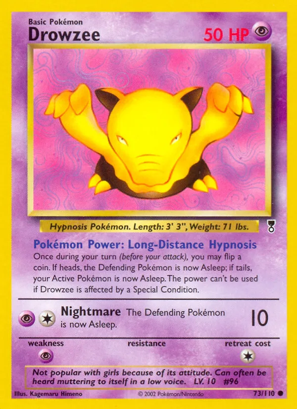 Drowzee Legendary Collection card