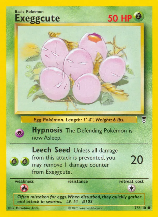 Exeggcute #75 Legendary Collection Pokemon card