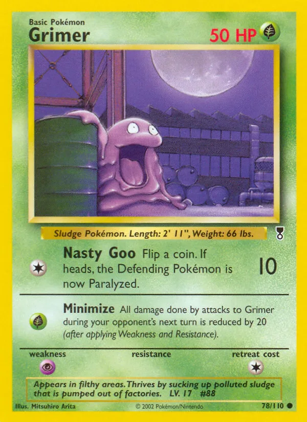Grimer #78 Legendary Collection Pokemon card