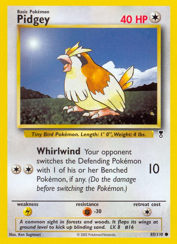 Pidgey #85 Legendary Collection Pokemon card