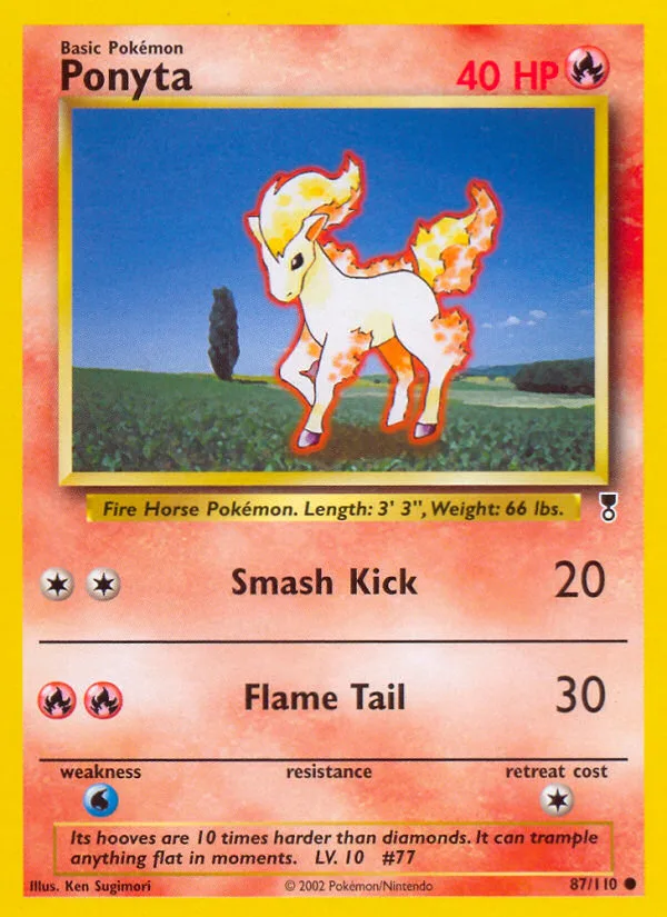 Ponyta Legendary Collection card