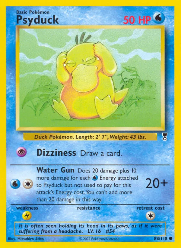 Psyduck #88 Legendary Collection Pokemon card