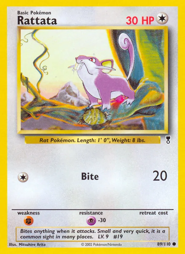 Rattata #89 Legendary Collection Pokemon card