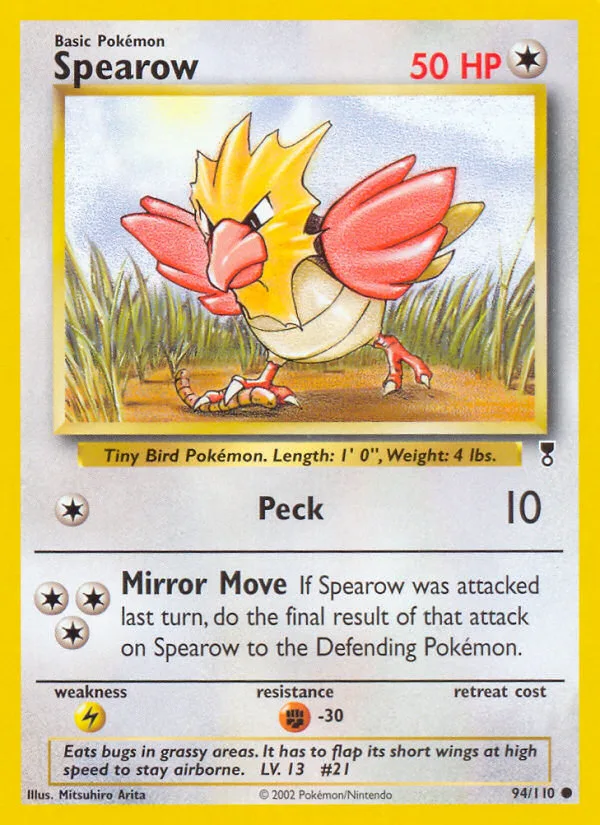 Spearow Legendary Collection card