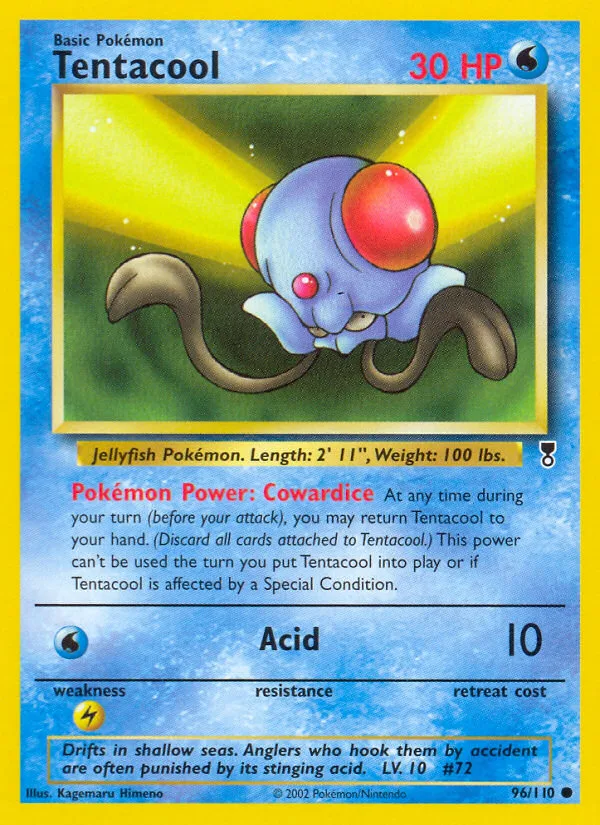 Tentacool #96 Legendary Collection Pokemon card