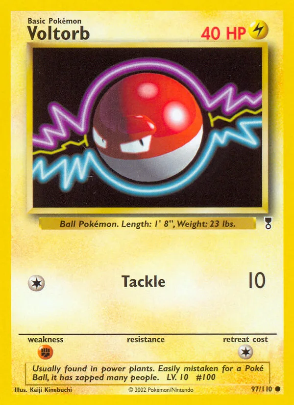 Voltorb #97 Legendary Collection Pokemon card