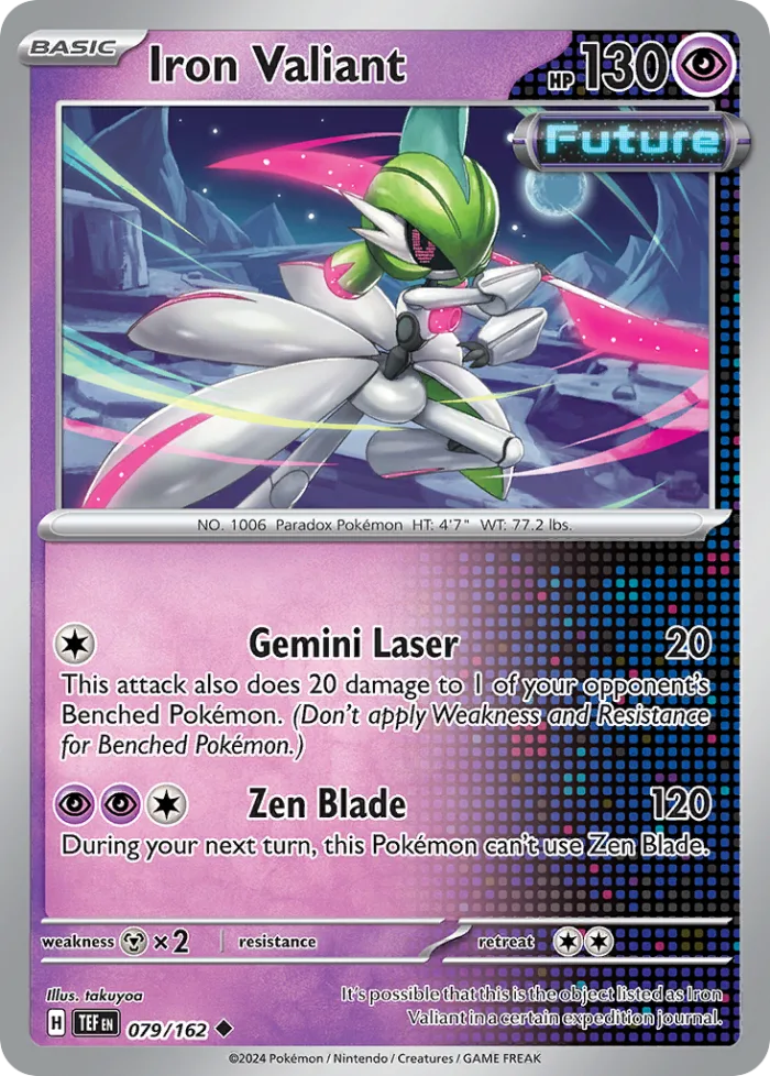 Iron Valiant #79 Temporal Forces Pokemon card