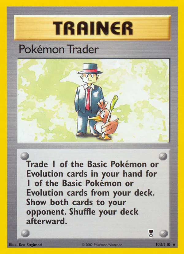 Pokémon Trader #103 Legendary Collection Pokemon card