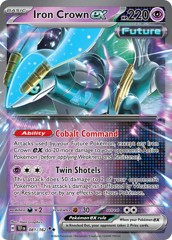 Iron Crown ex #81 Temporal Forces Pokemon card