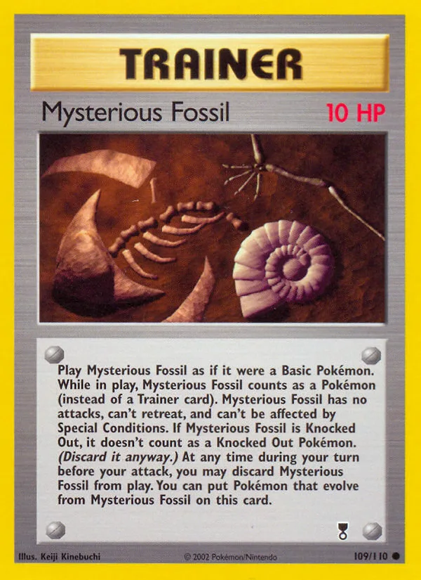 Mysterious Fossil #109 Legendary Collection Pokemon card