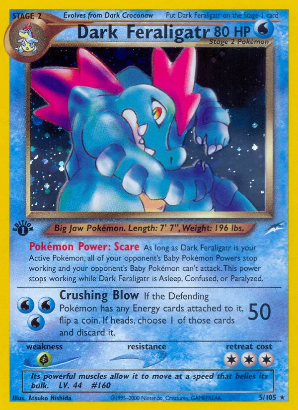 Dark Feraligatr #5 Neo Destiny Pokemon card