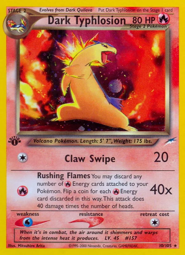 Dark Typhlosion #10 Neo Destiny Pokemon card