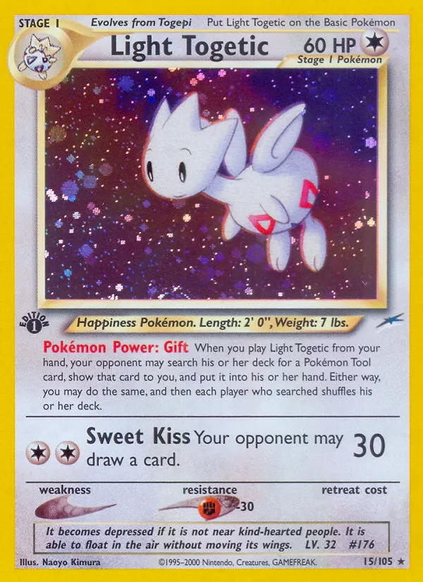 Light Togetic #15 Neo Destiny Pokemon card