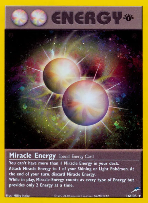 Miracle Energy #16 Neo Destiny Pokemon card