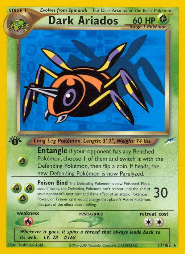 Dark Ariados #17 Neo Destiny Pokemon card