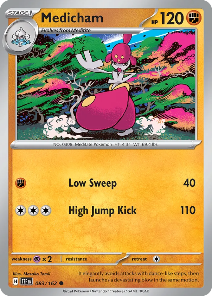 Medicham #83 Temporal Forces Pokemon card